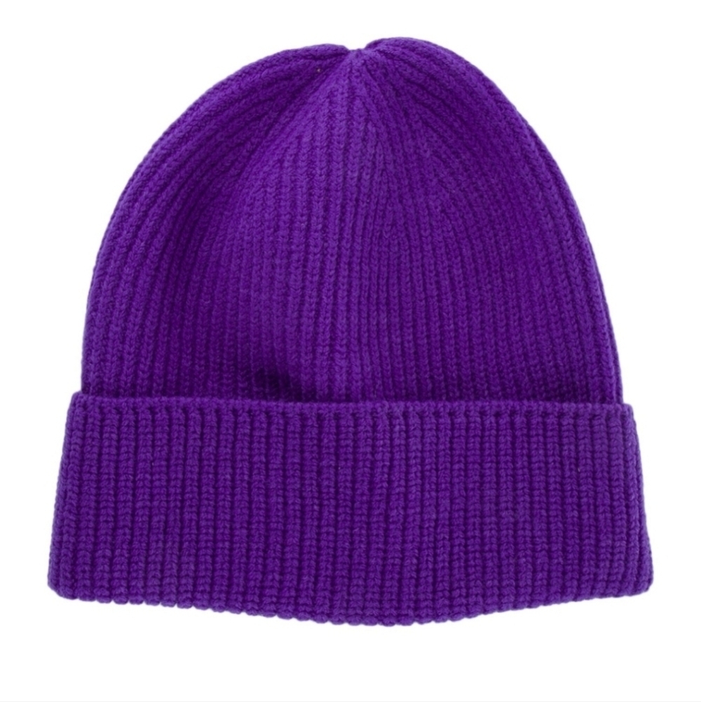 Mara Hoffman Jacq Wool Beanie In Purple New With Tags